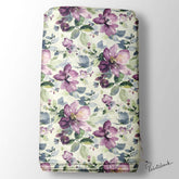 Watercolour Lavender Floral Digital Printed Fabric Manufacturer India